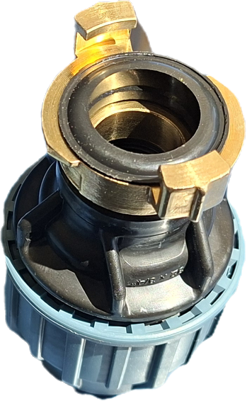 (Bild für) 32 mm PE-Rohr Anschluss 3/4"IG mit Messingkupplung